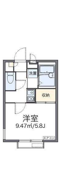 レオパレスサンピラー八幡 間取り図