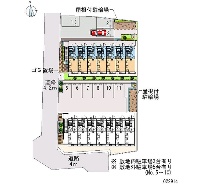 レオパレスシュッドカルチェ 区画図
