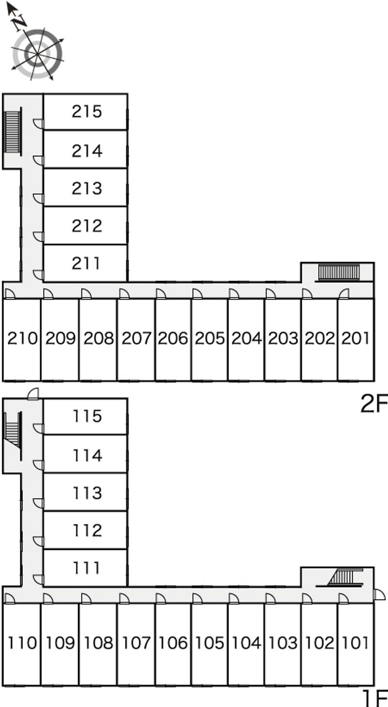 レオパレスプレミール 間取配置図