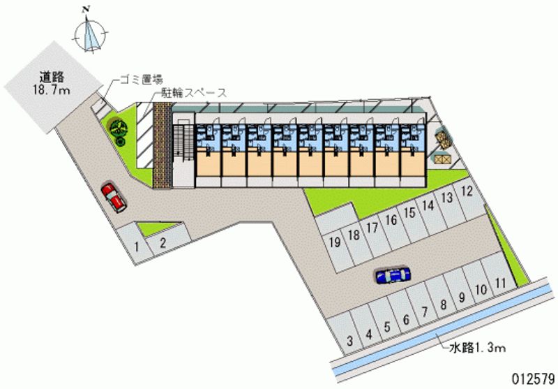 レオパレスねむの木 月極駐車場