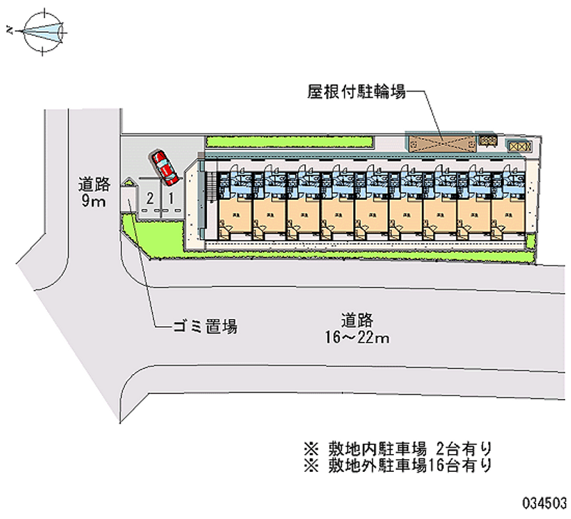 レオパレスエスペランザ 月極駐車場