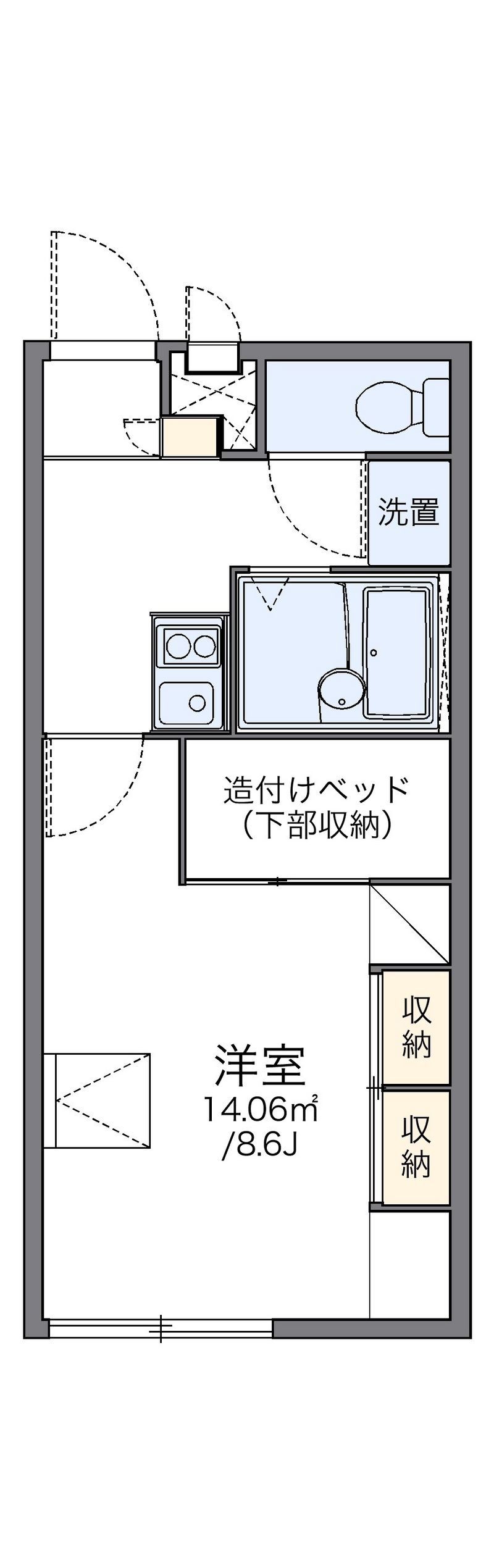 レオパレスＡｉｔｈｅｒ 間取図