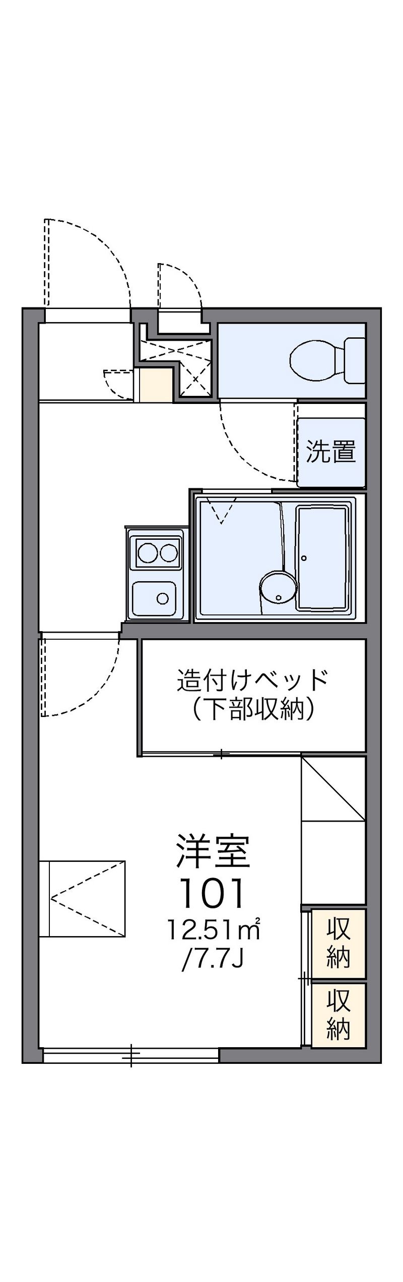 レオパレスドリム　キャッスル 間取図