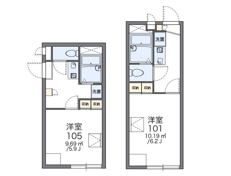 レオパレスルミエール 間取図