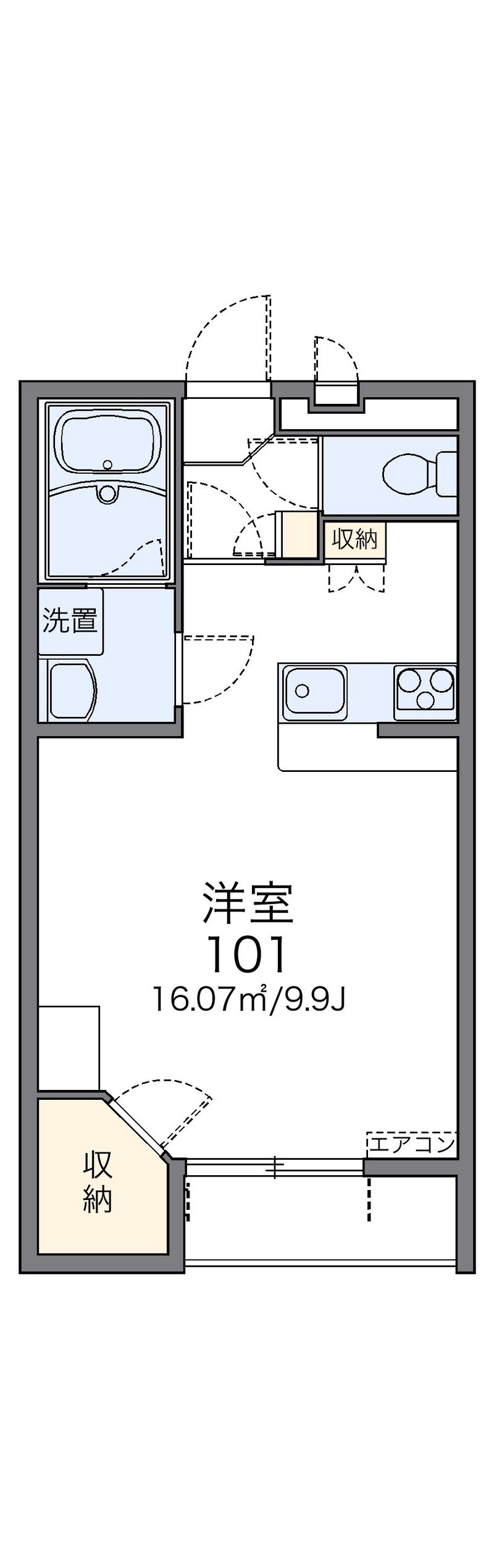 レオパレスエクレール 間取図