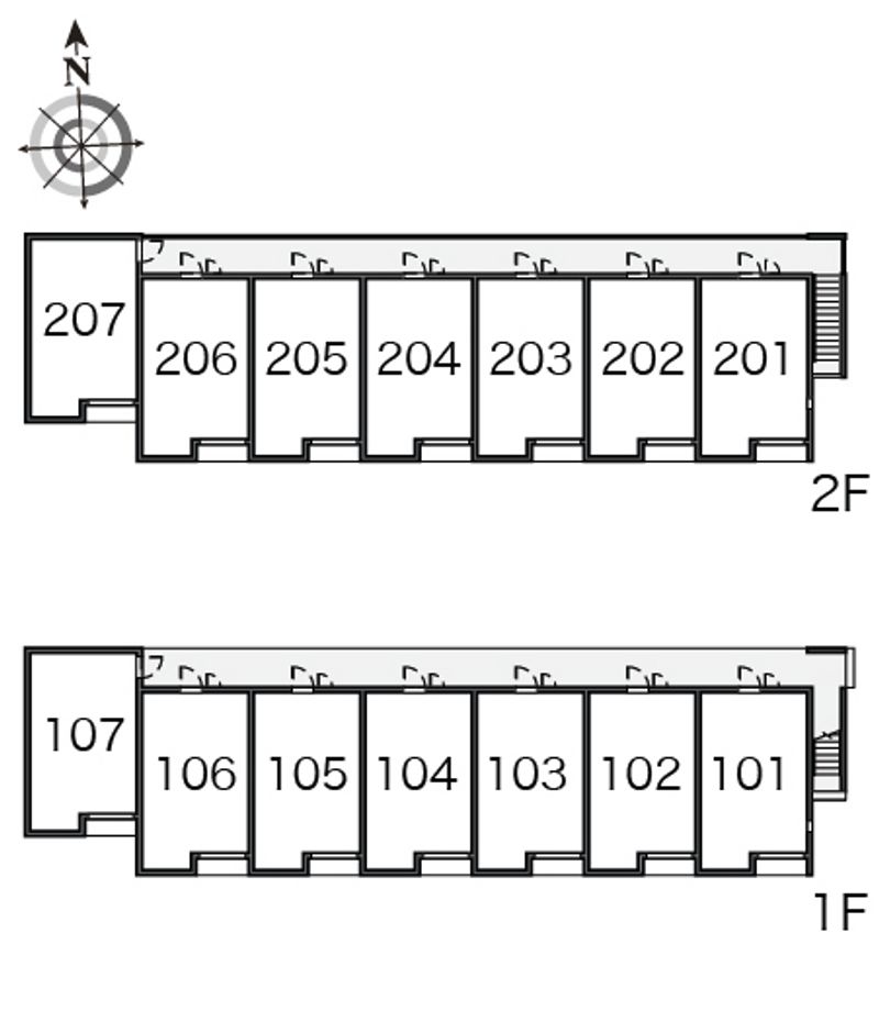 レオネクストＮＡＧＯＭＩ 間取配置図
