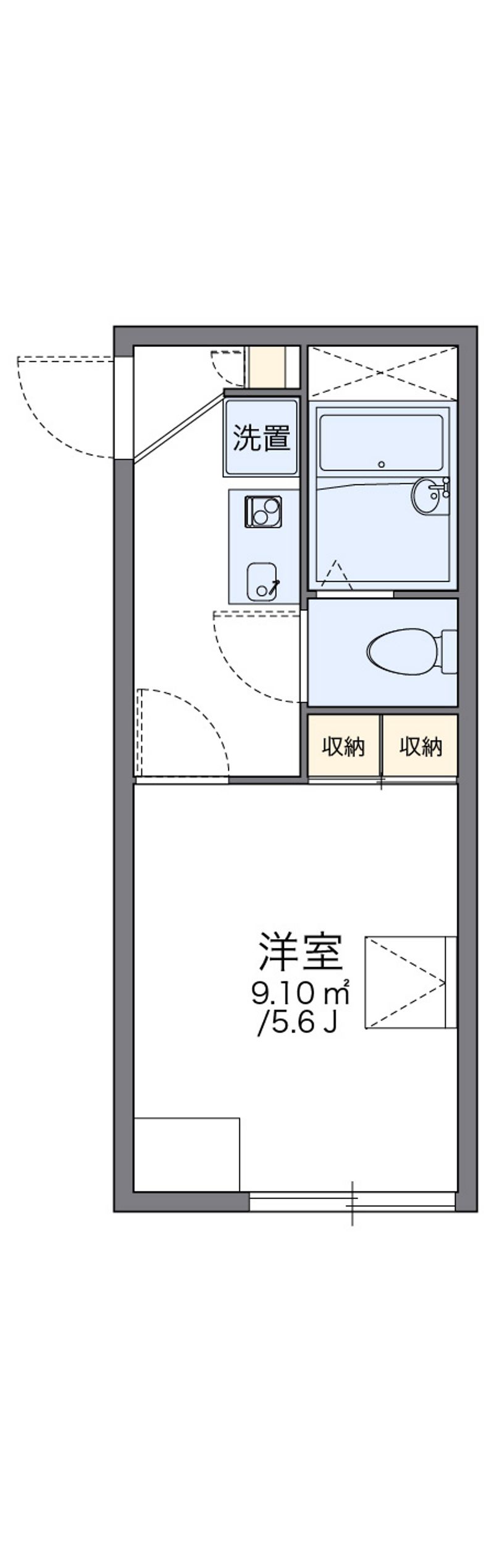レオパレスマリーナ深江 間取図