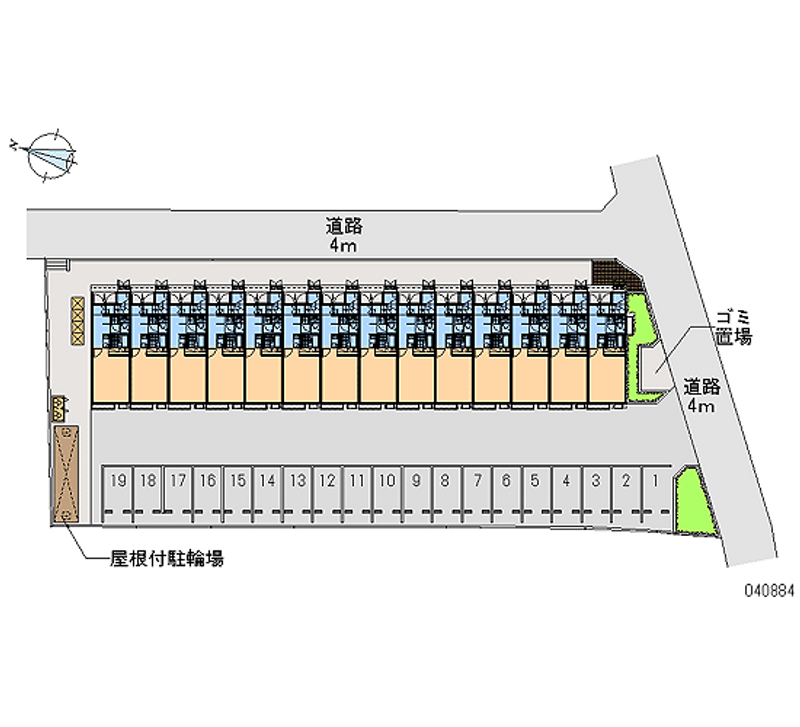 40884 Monthly parking lot