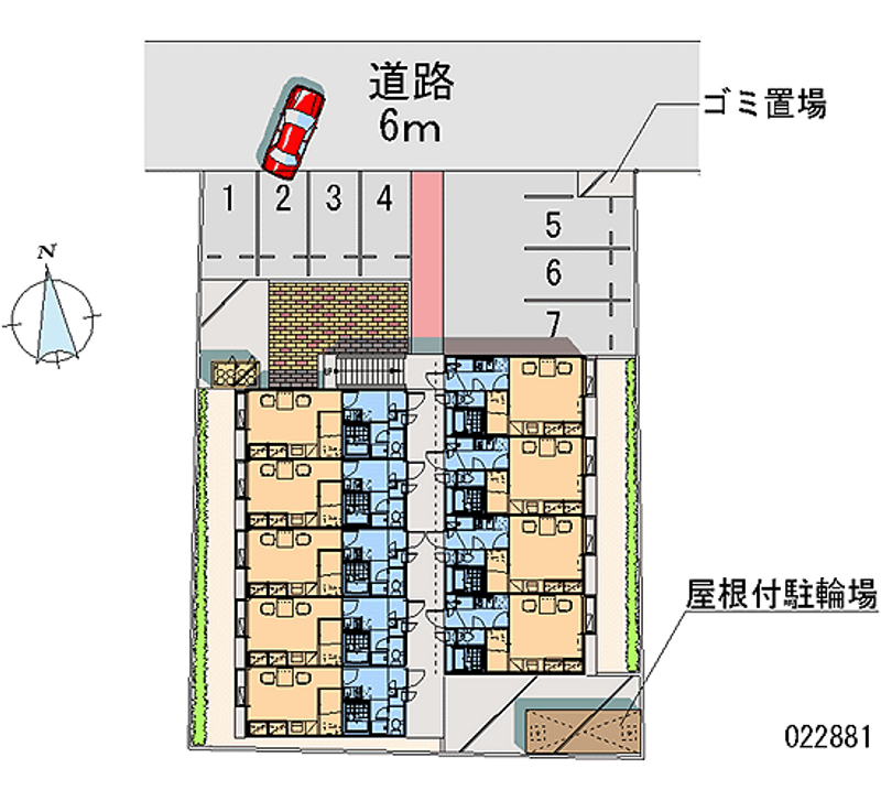 レオパレスｐｉｎｅ　ｃｒｅｓｔ 月極駐車場