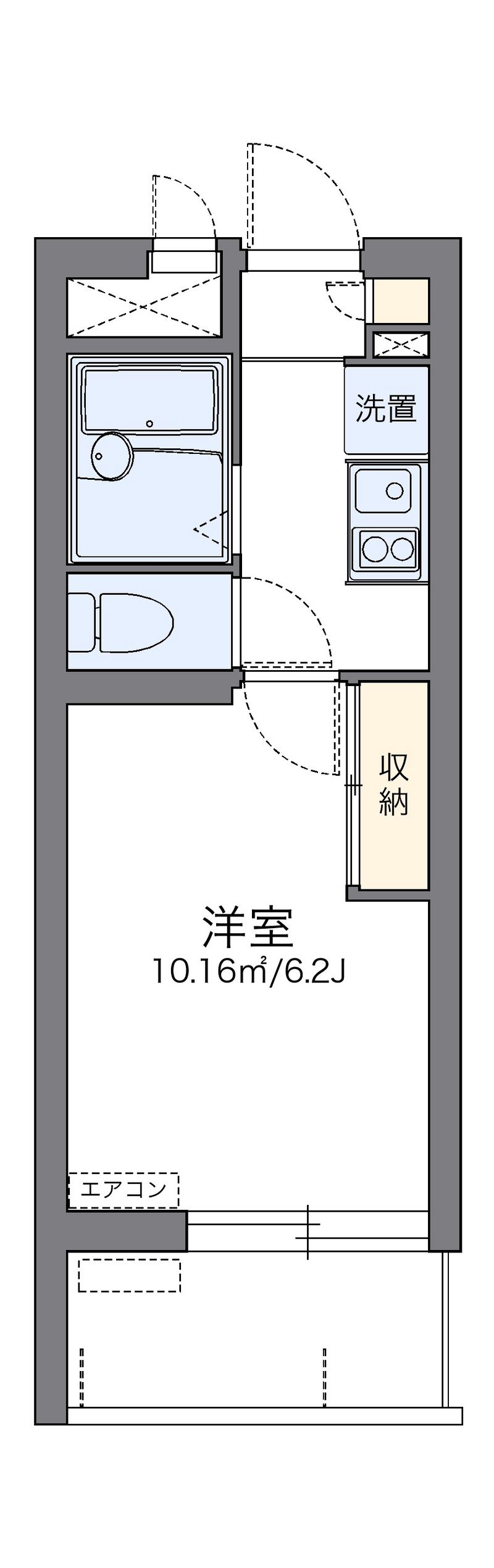 レオパレストリビュート　久米 間取図