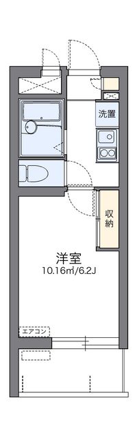 レオパレストリビュート　久米 間取り図