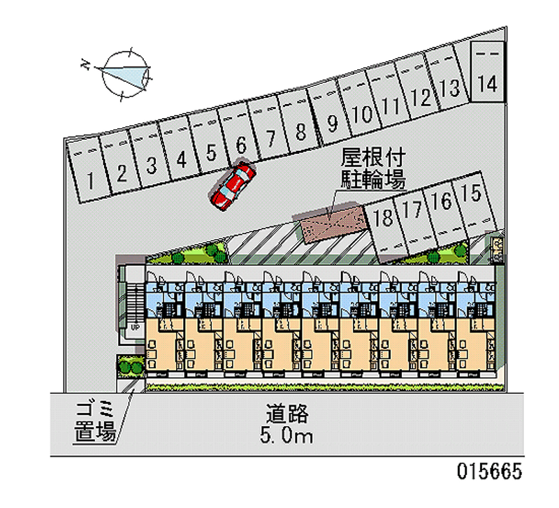 15665 Monthly parking lot