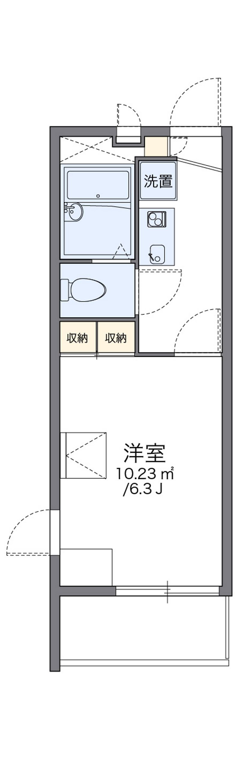 レオパレス横濱ヴィラ 間取図