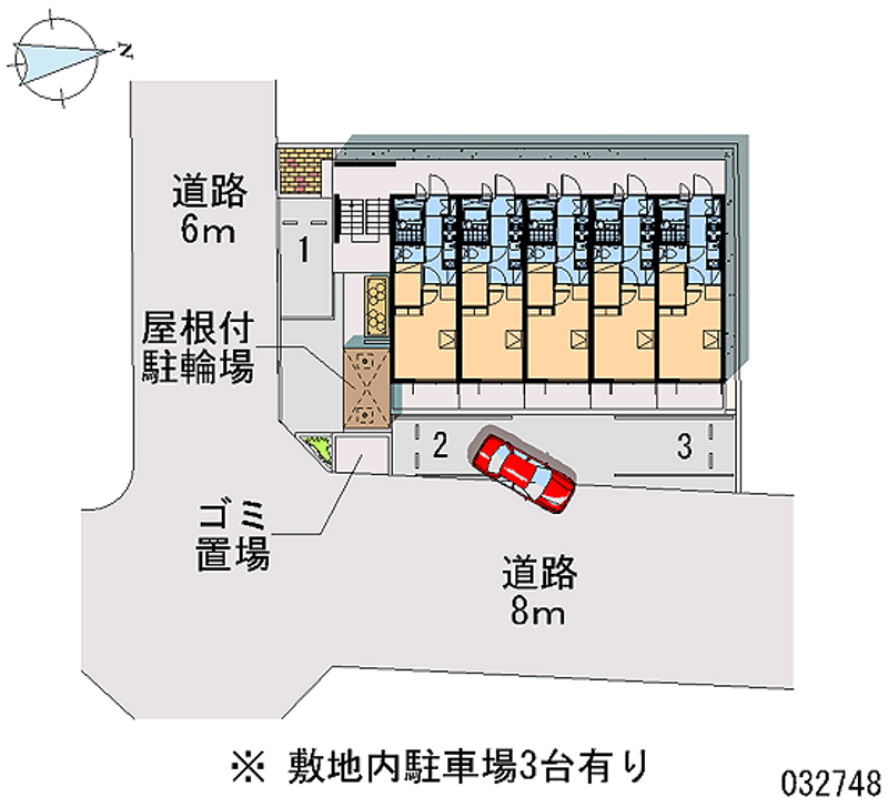 レオパレスストリーム正木 月極駐車場