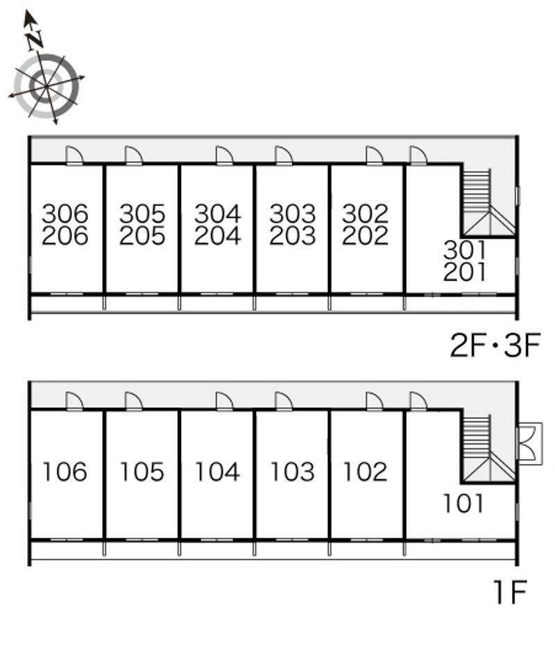 レオパレス泉 間取配置図