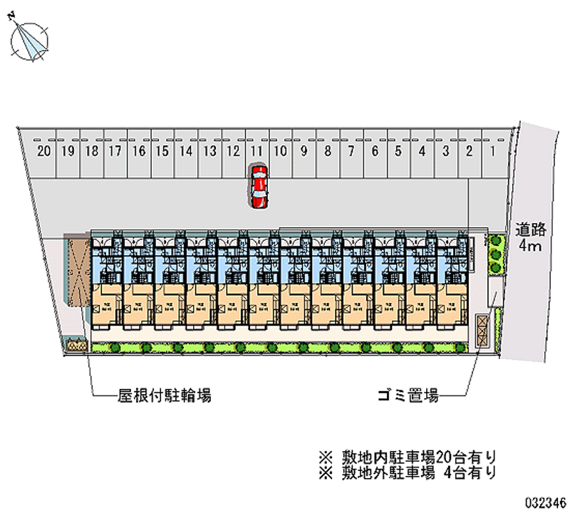 レオパレス富士吉田 月極駐車場