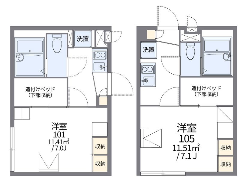 レオパレスアメニティ中葛西 間取図