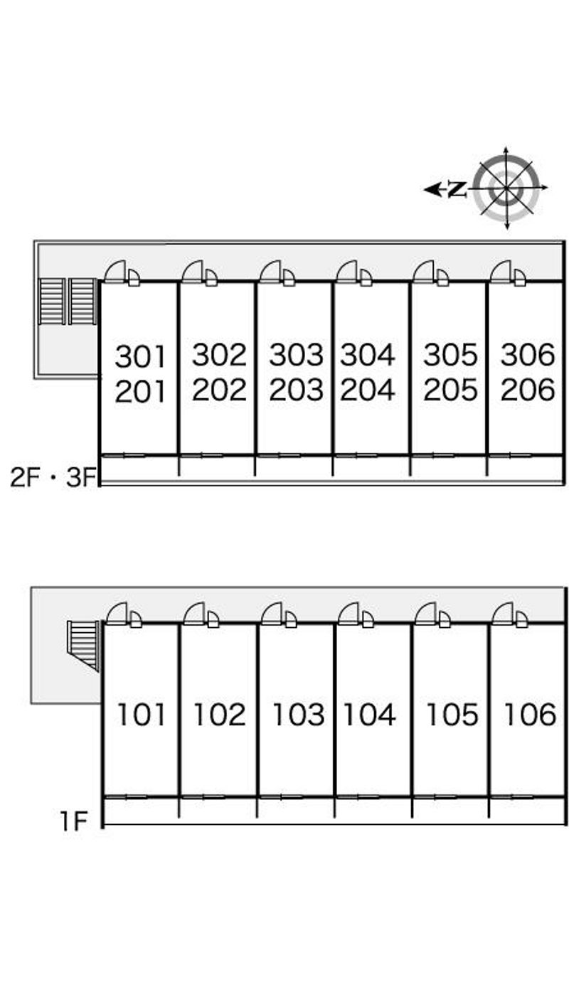 レオパレスイーストＫⅣ 間取配置図