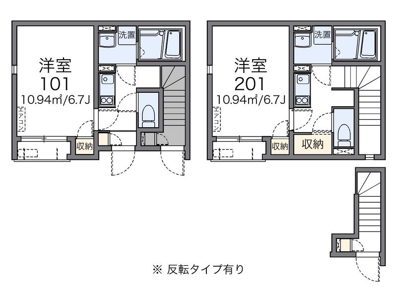 レオネクストＨ　Ｍ 間取図