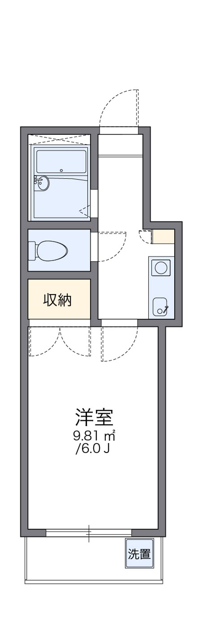 レオパレス沖野上Ｐａｒｔ２ 間取図