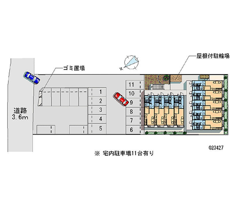 23427月租停車場