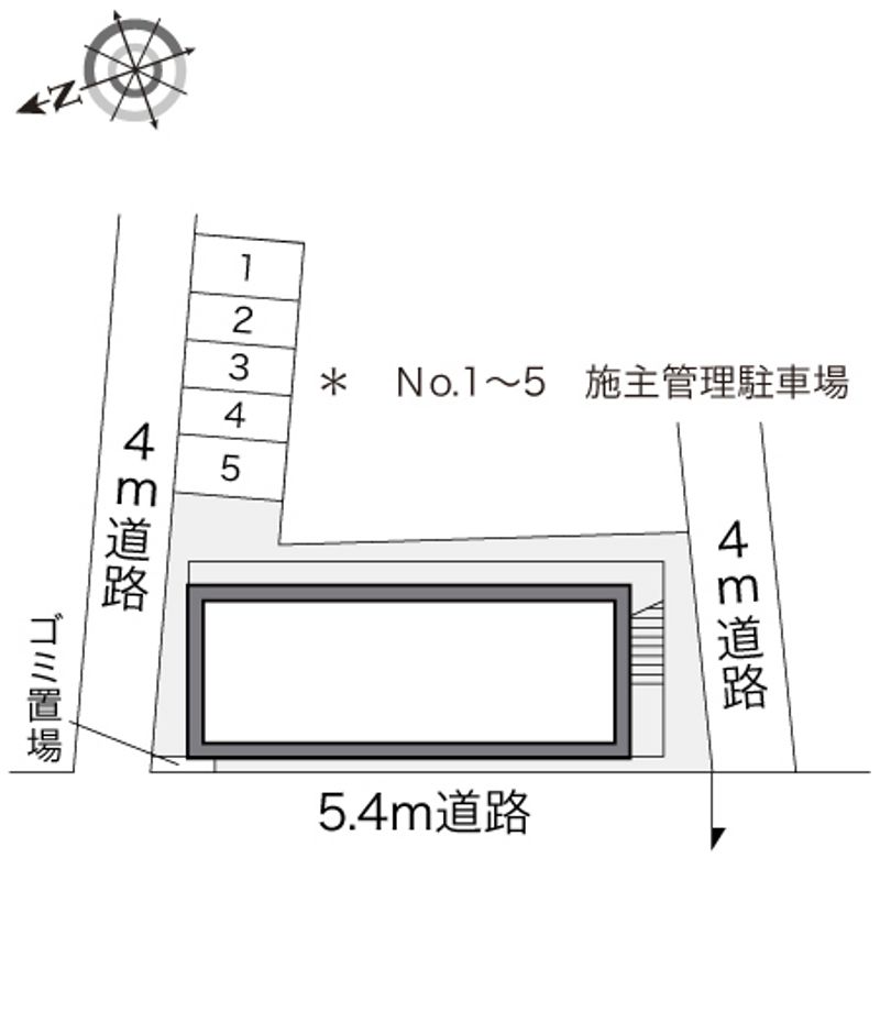 レオパレスＫ 配置図