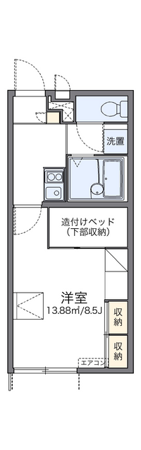 レオパレス桜坂 間取り図