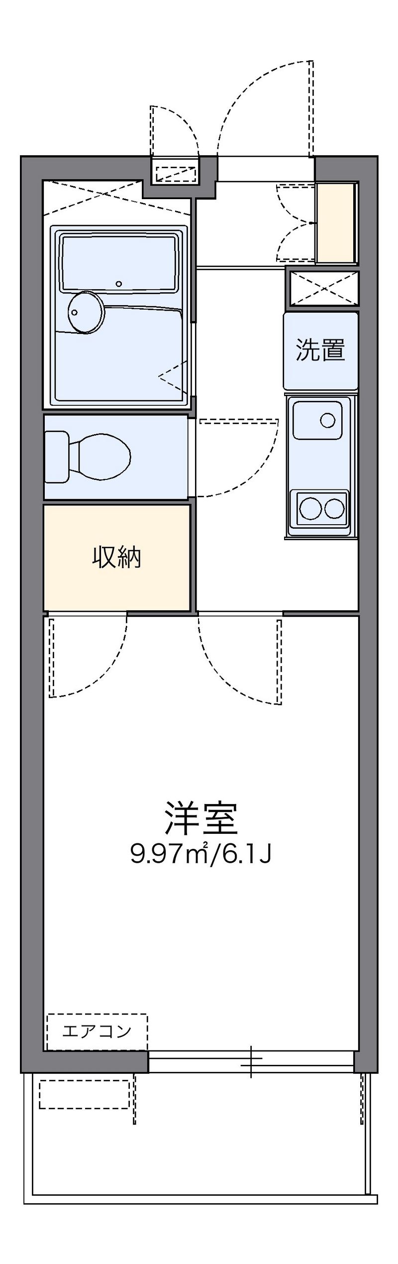 レオパレスホワイトヒルズ西生田 間取り