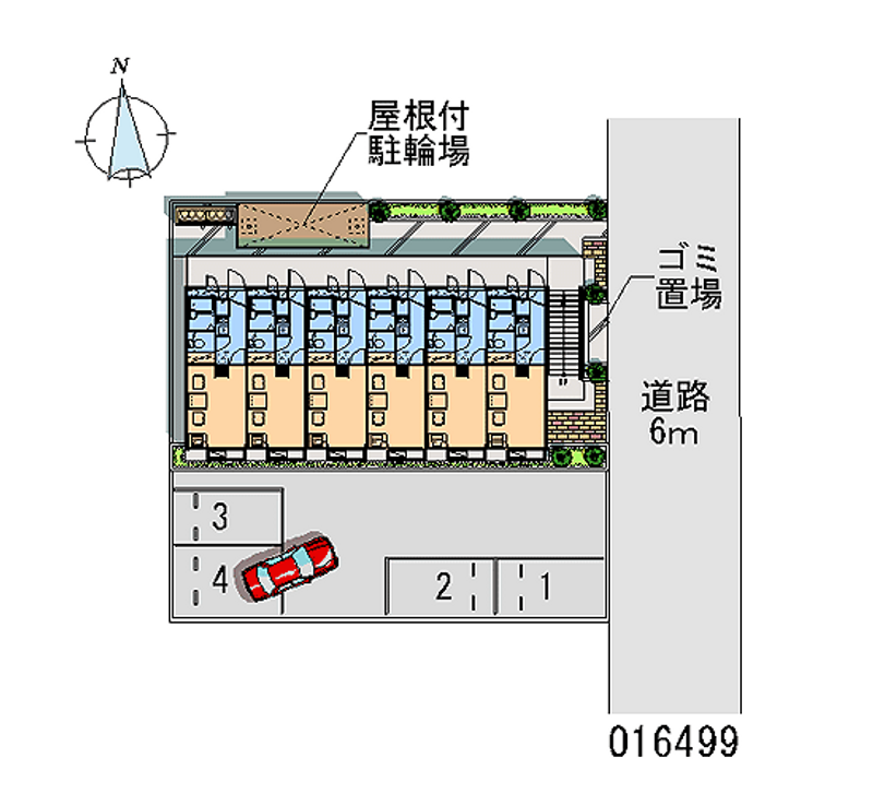 レオパレスＴ−ウエスト 月極駐車場