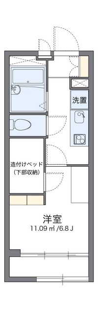 レオパレスガーデン 間取り図