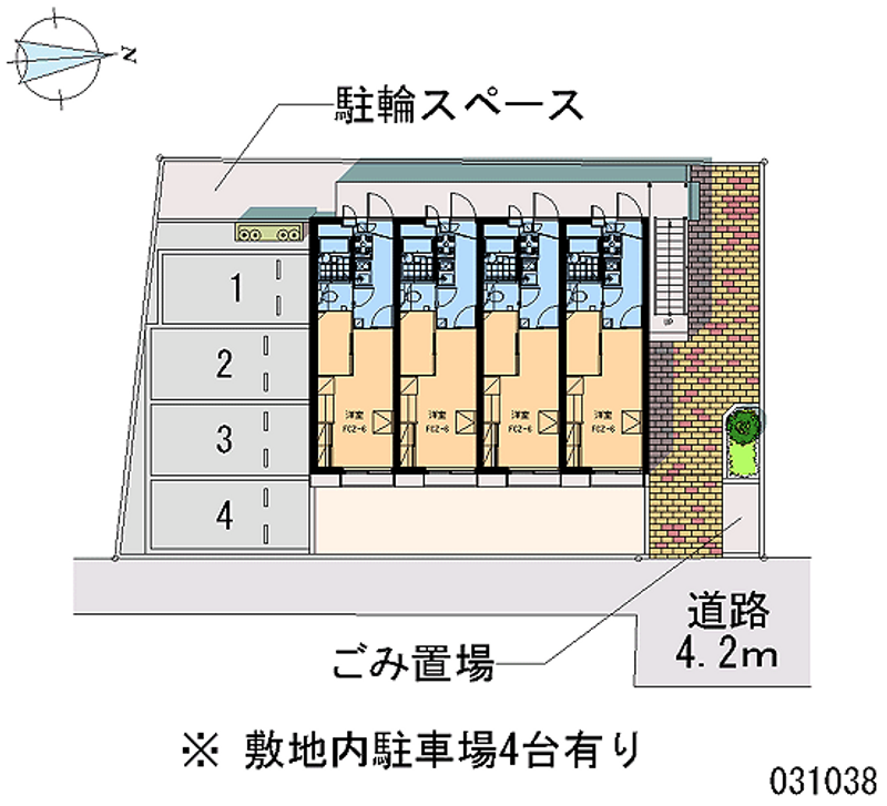 レオパレスセルリアン 月極駐車場