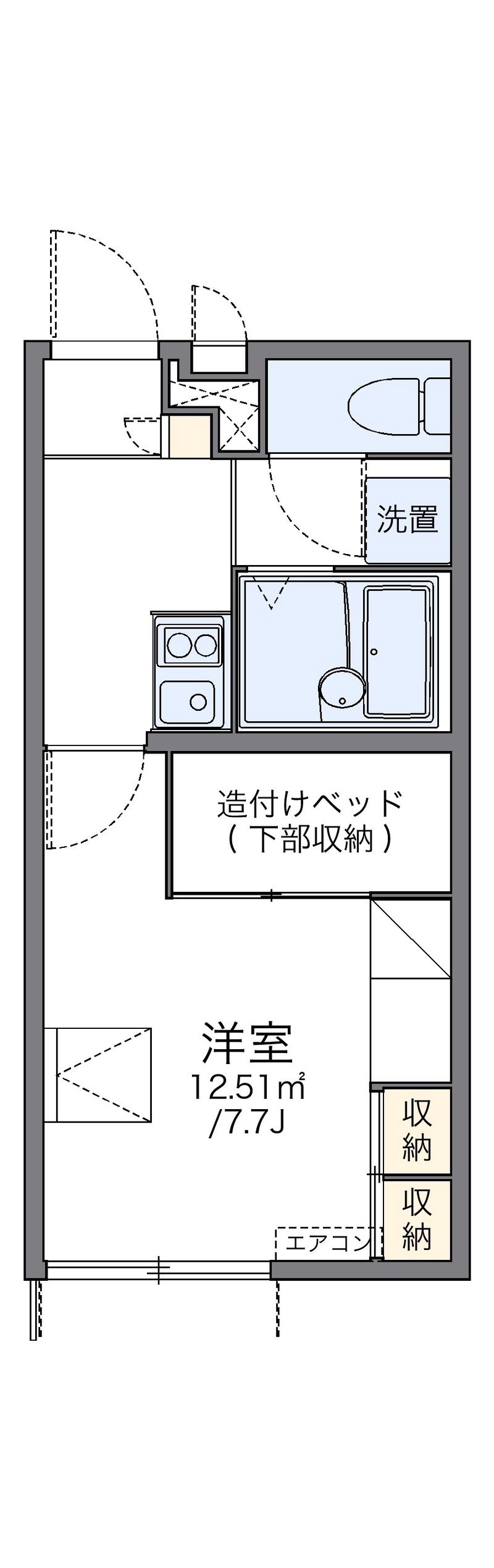 レオパレスフォーシーズン弐番館 間取図