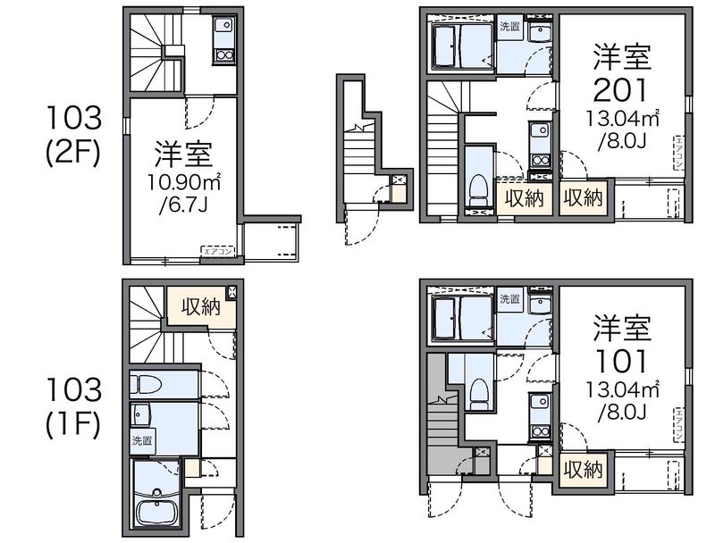 レオネクストクレストタウンＧ 間取図