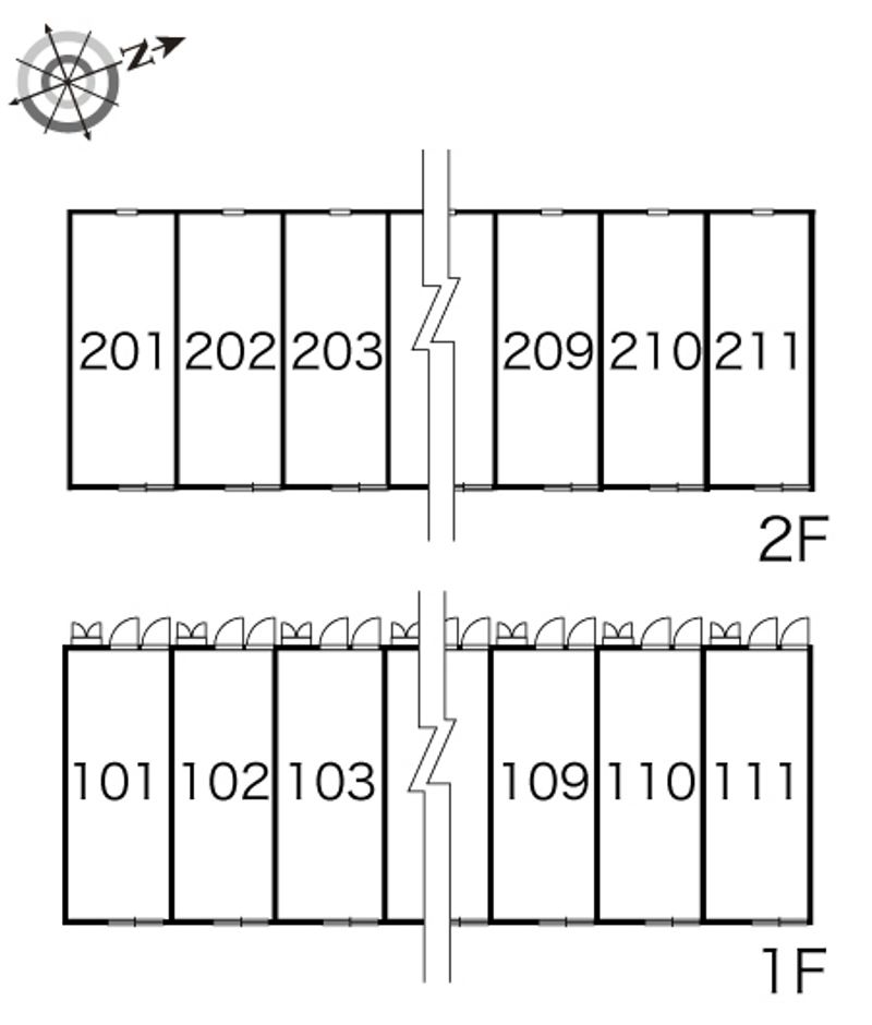 レオパレスさくら０４ 間取配置図