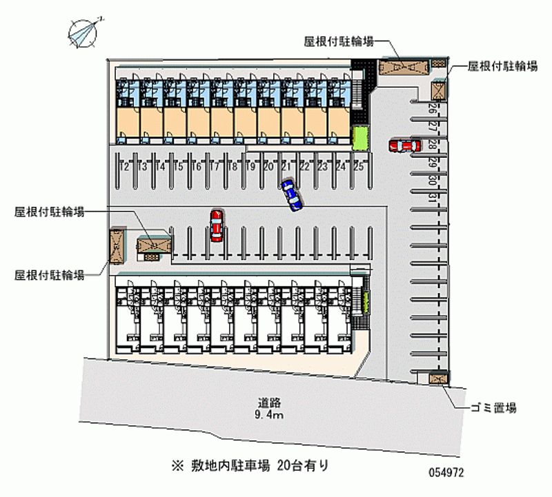 54972 Monthly parking lot