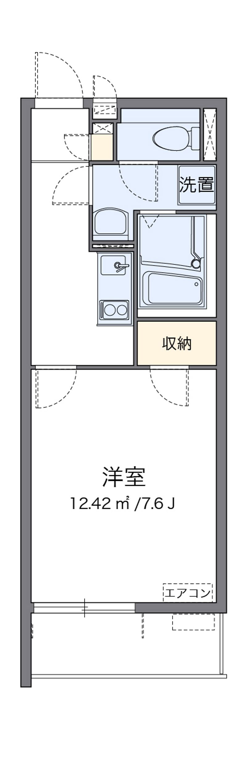 クレイノＴＡＴＥＩＳＨＩ 間取図