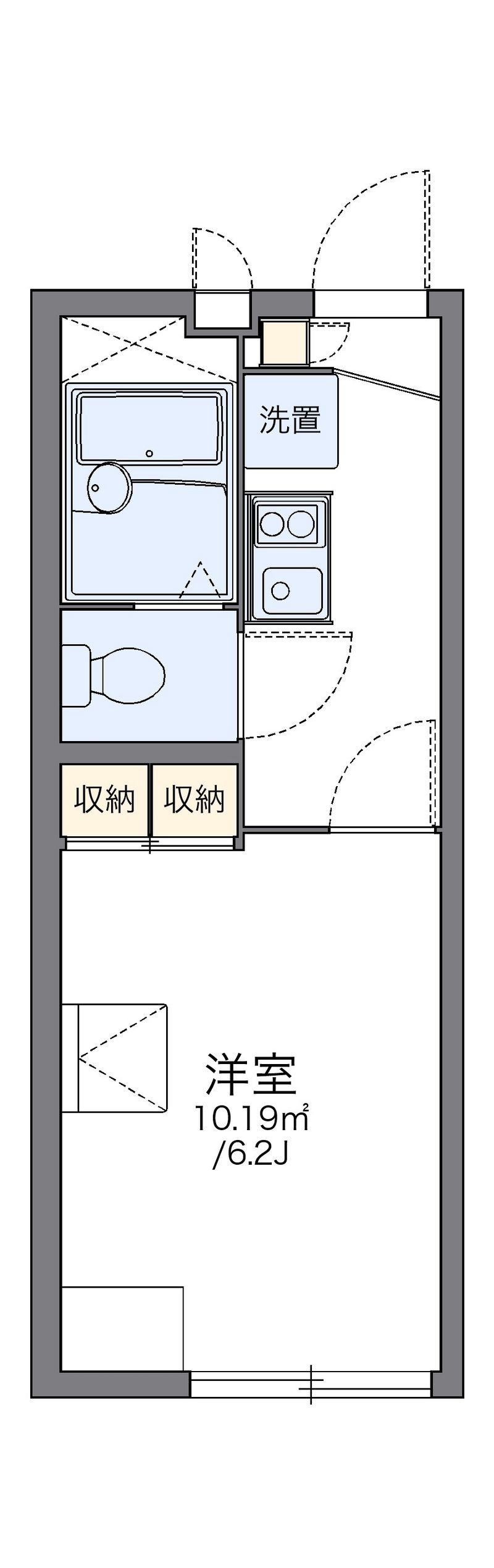レオパレススカイ　タウン 間取図