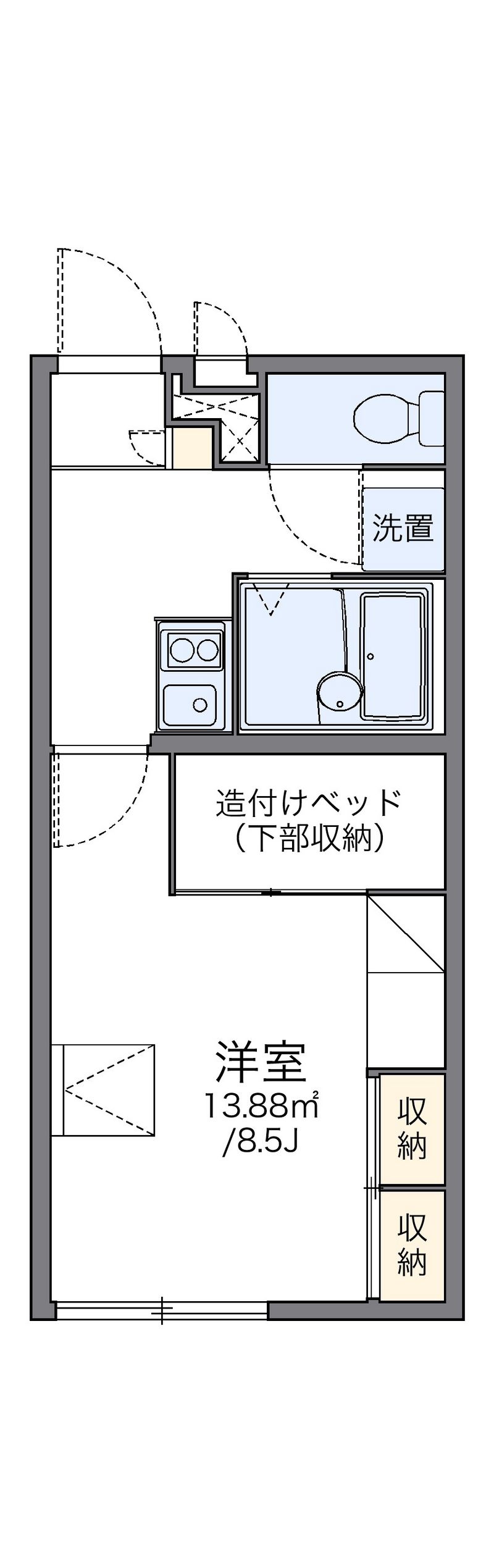 レオパレスパークヒル 間取図