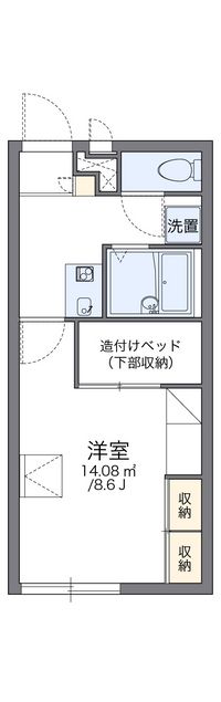 レオパレスレイモナ 間取り図