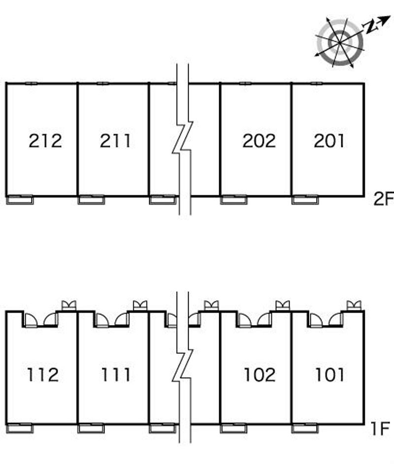 レオパレス城下 間取配置図