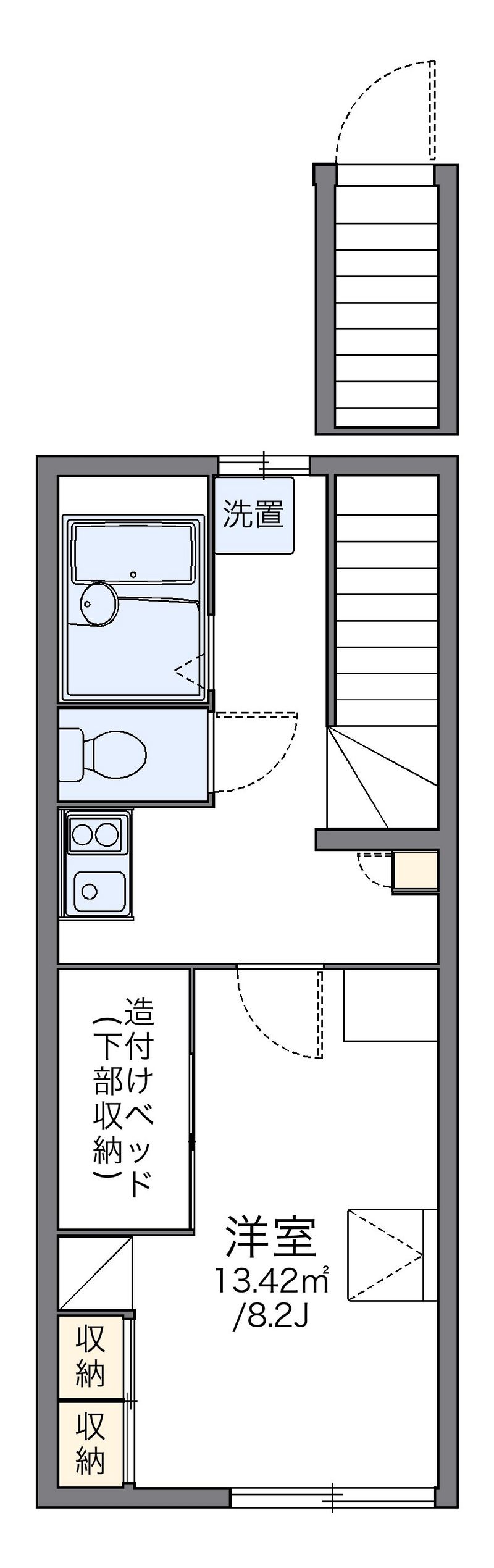 レオパレス矢崎 間取図