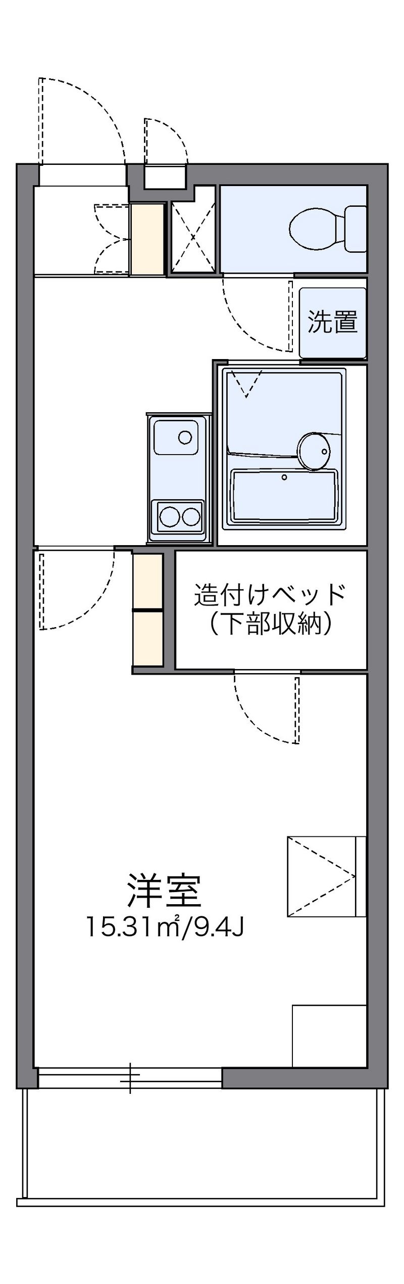 レオパレスビューテラス草内 間取図