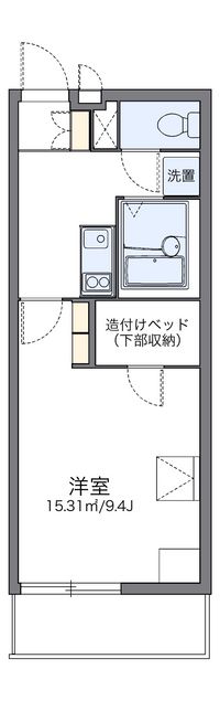 レオパレスビューテラス草内 間取り図