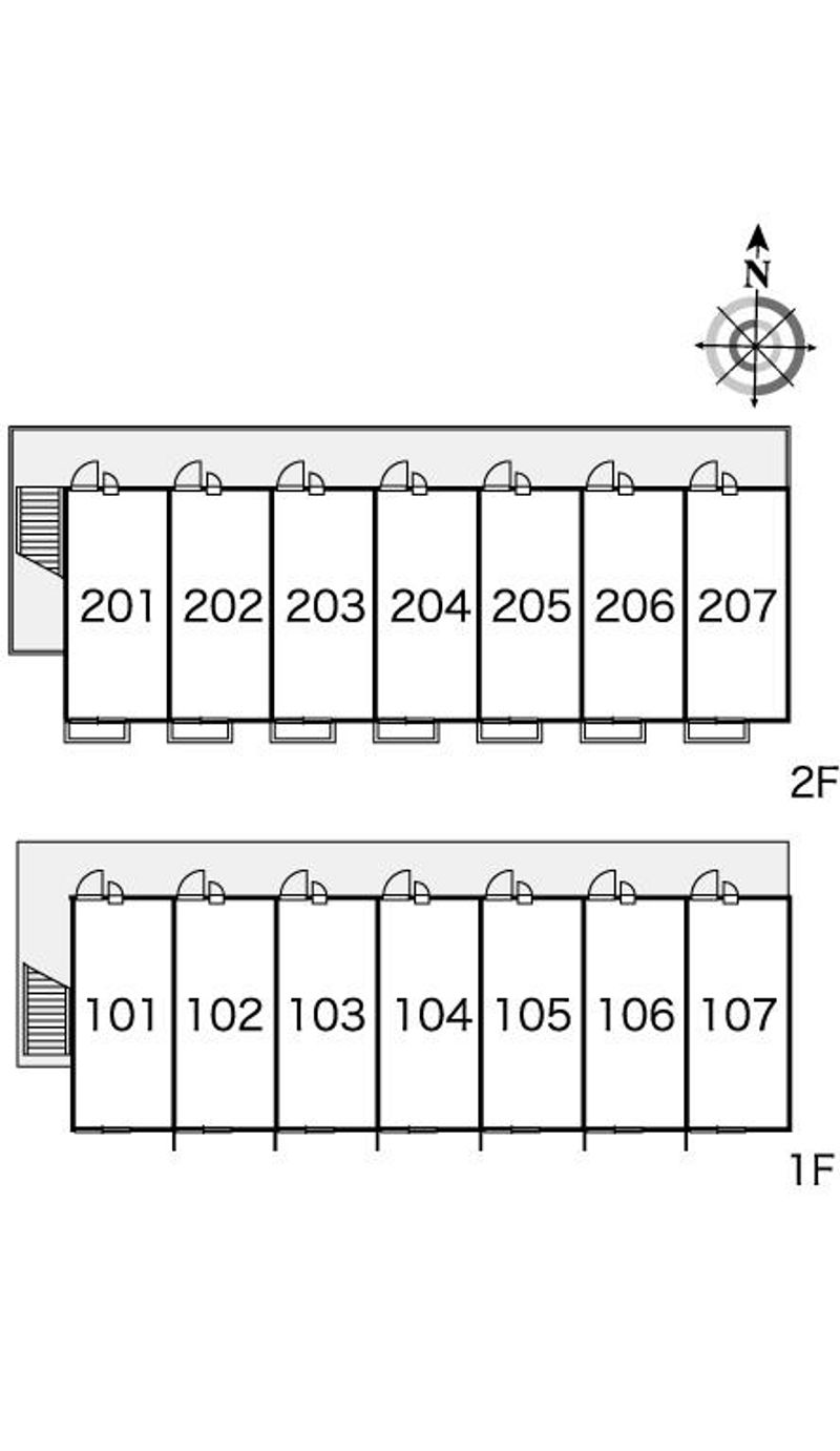 レオパレスアブリー 間取配置図