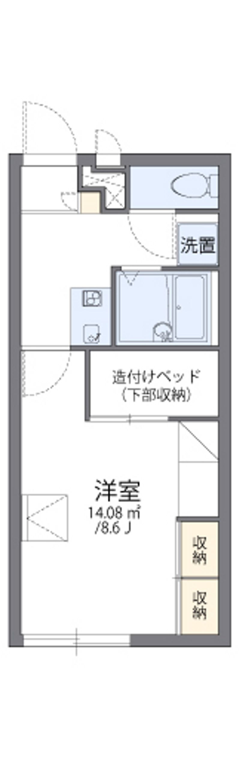 レオパレス海誠 間取図