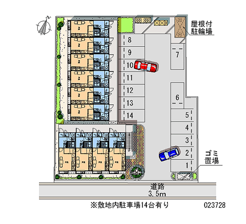 レオパレスＪＩＮＮＯ 月極駐車場