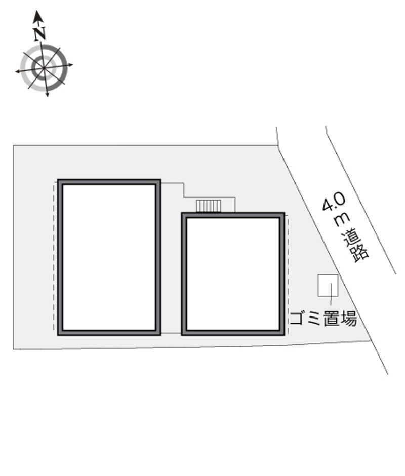 レオパレスグレイス　パティオ 配置図