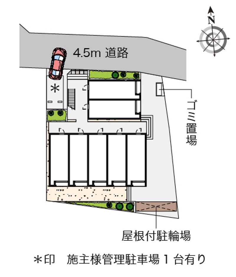 レオネクストエクセルアサヒⅤ 配置図