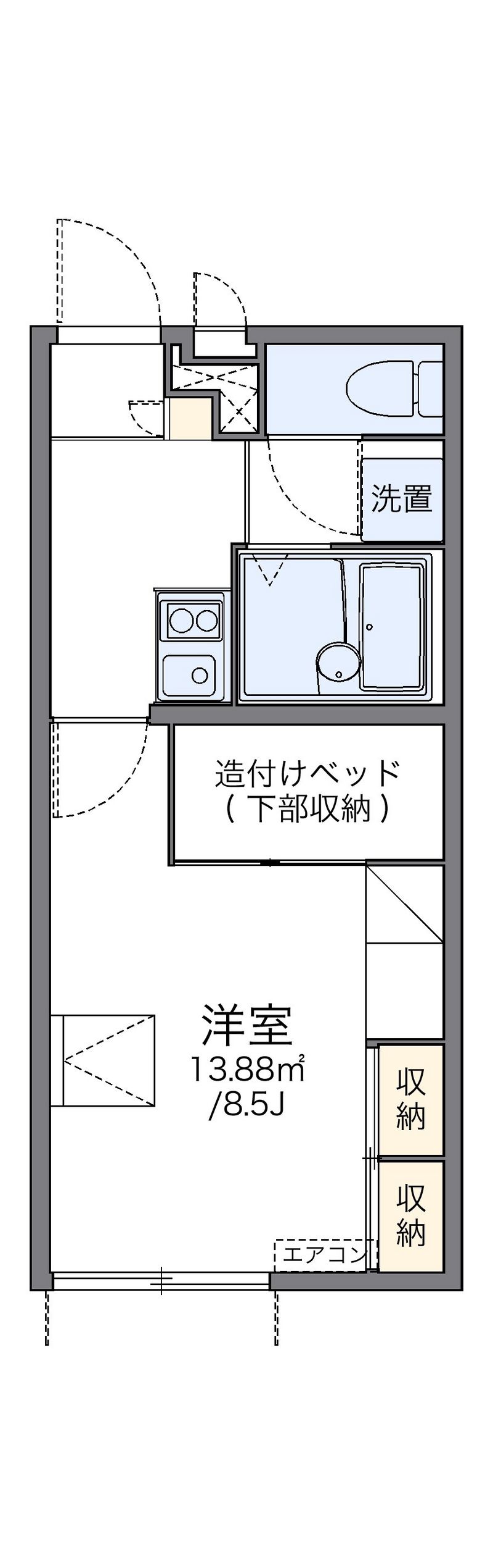 レオパレスコンフォート 間取図