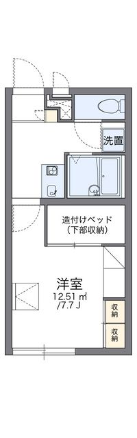 レオパレスクレール　カーサ 間取り図